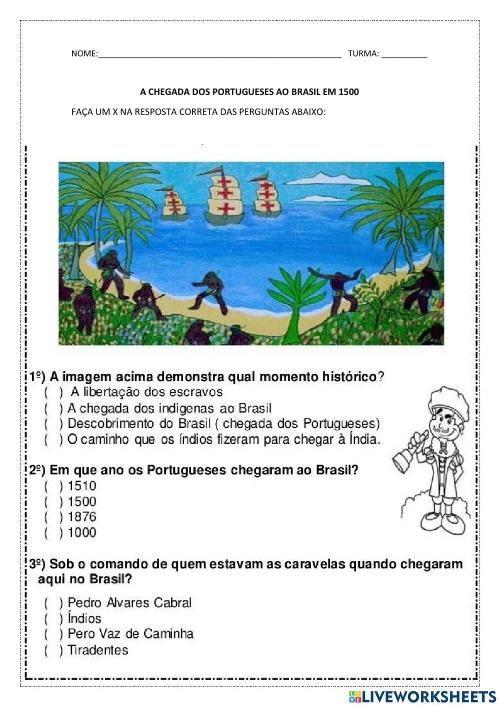 A chegada dos portugueses ao Brasil