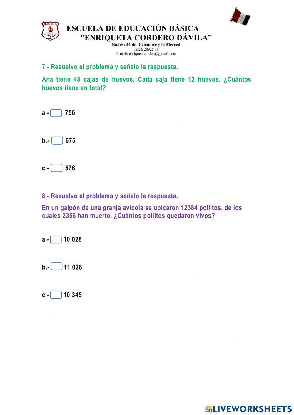 Ejercicios de razonamiento lógico