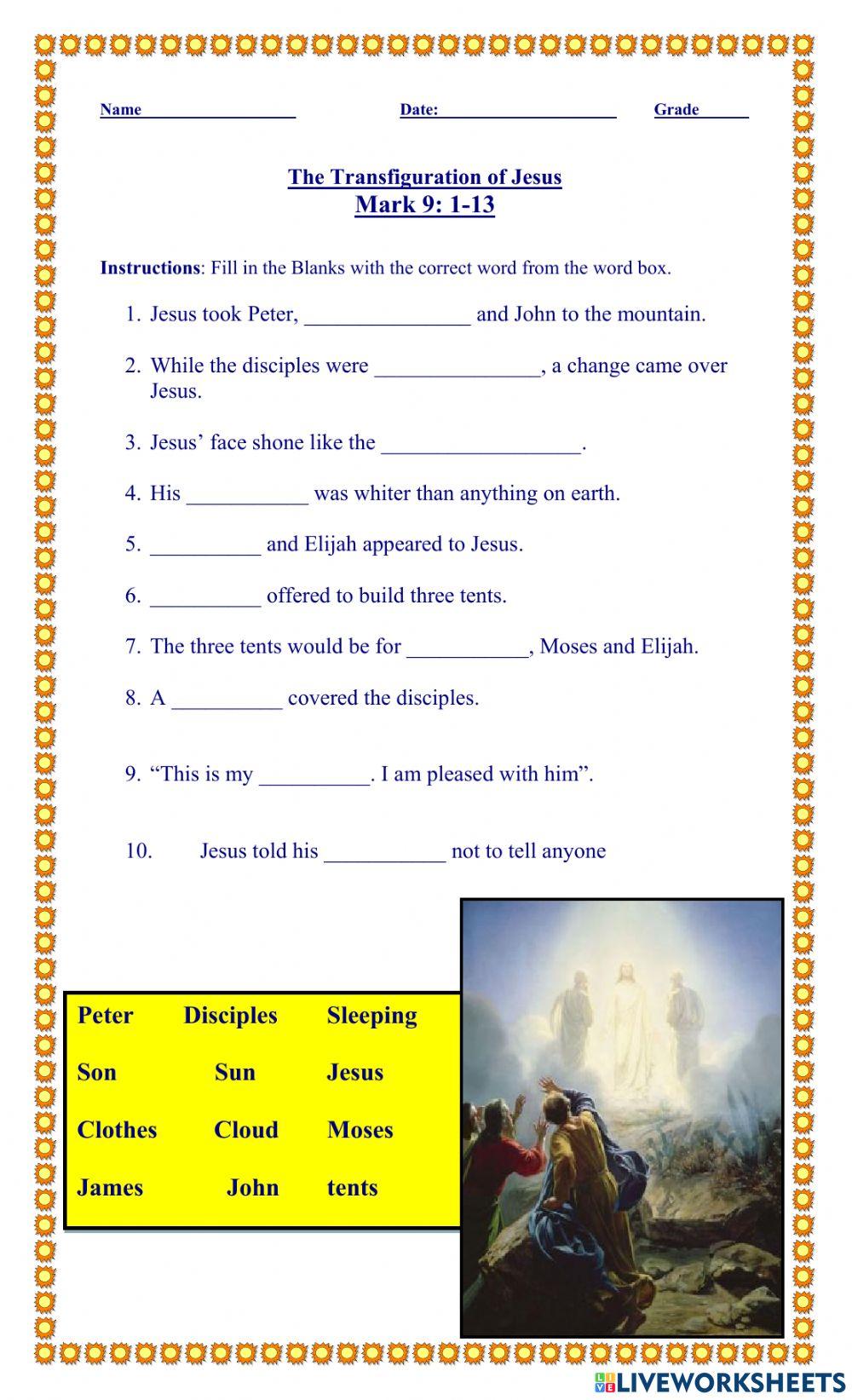 The Transfiguration of Jesus