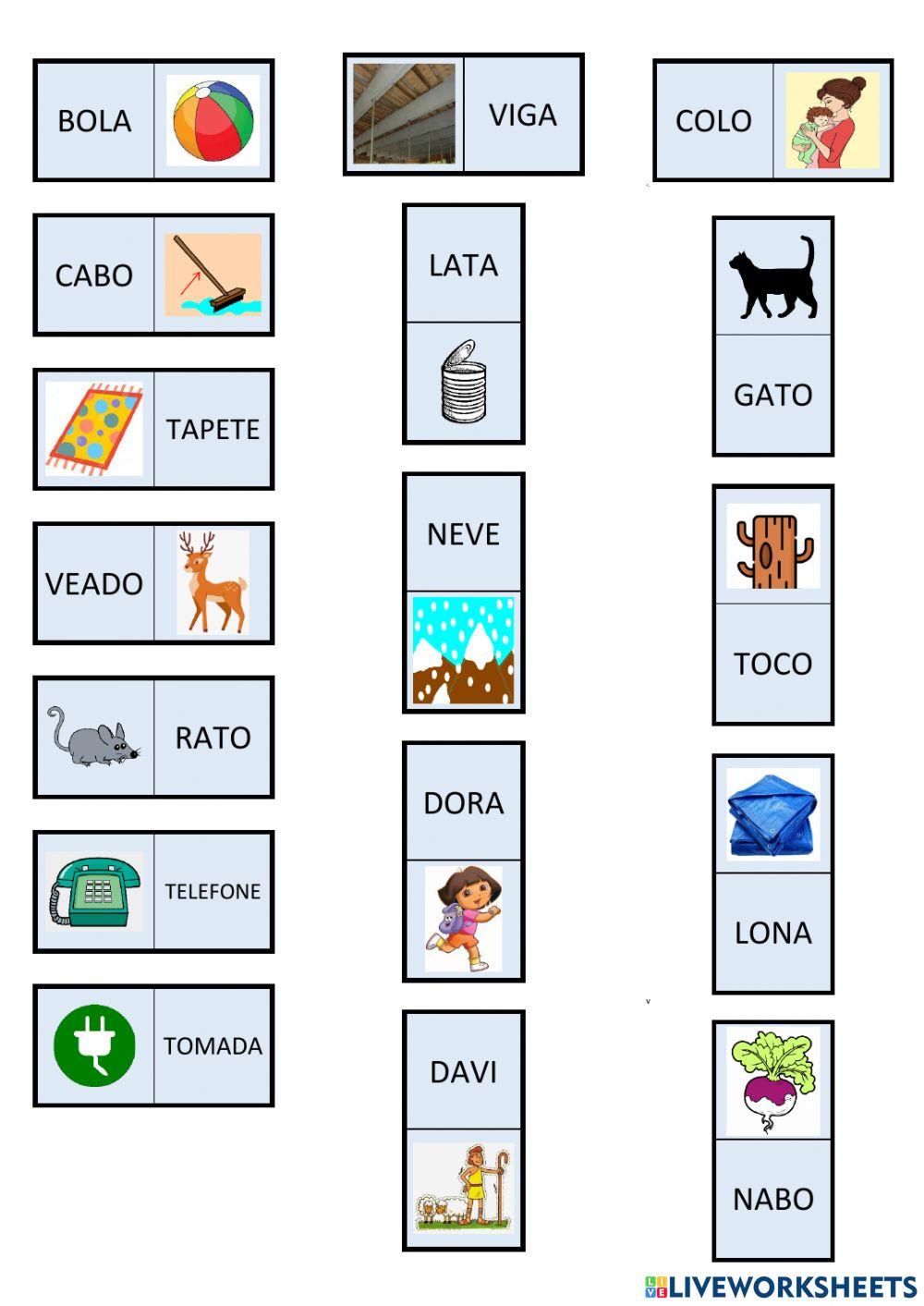 Dominó  da última sílaba