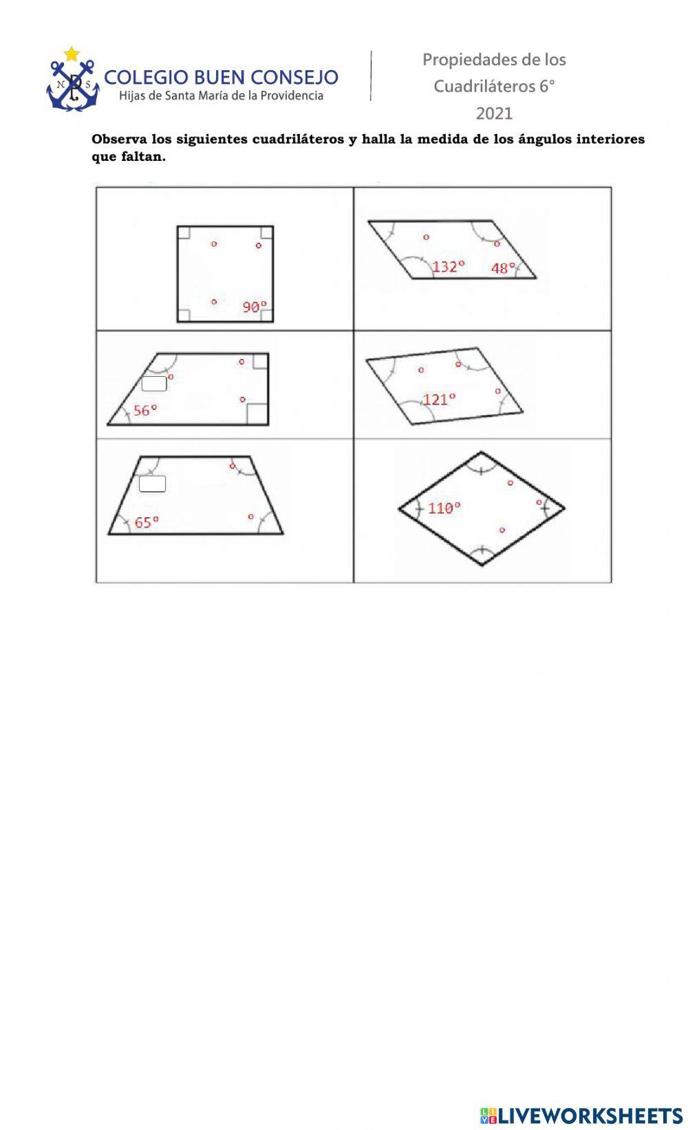 Propiedades de cuadriláteros