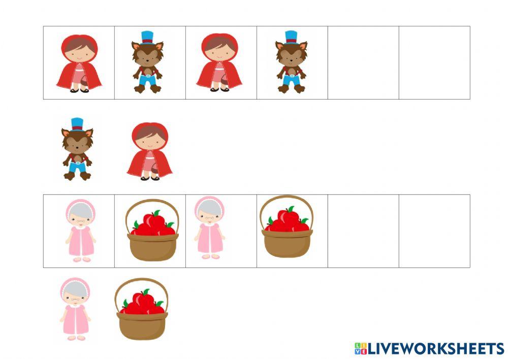 Serie Caperucita 3 años