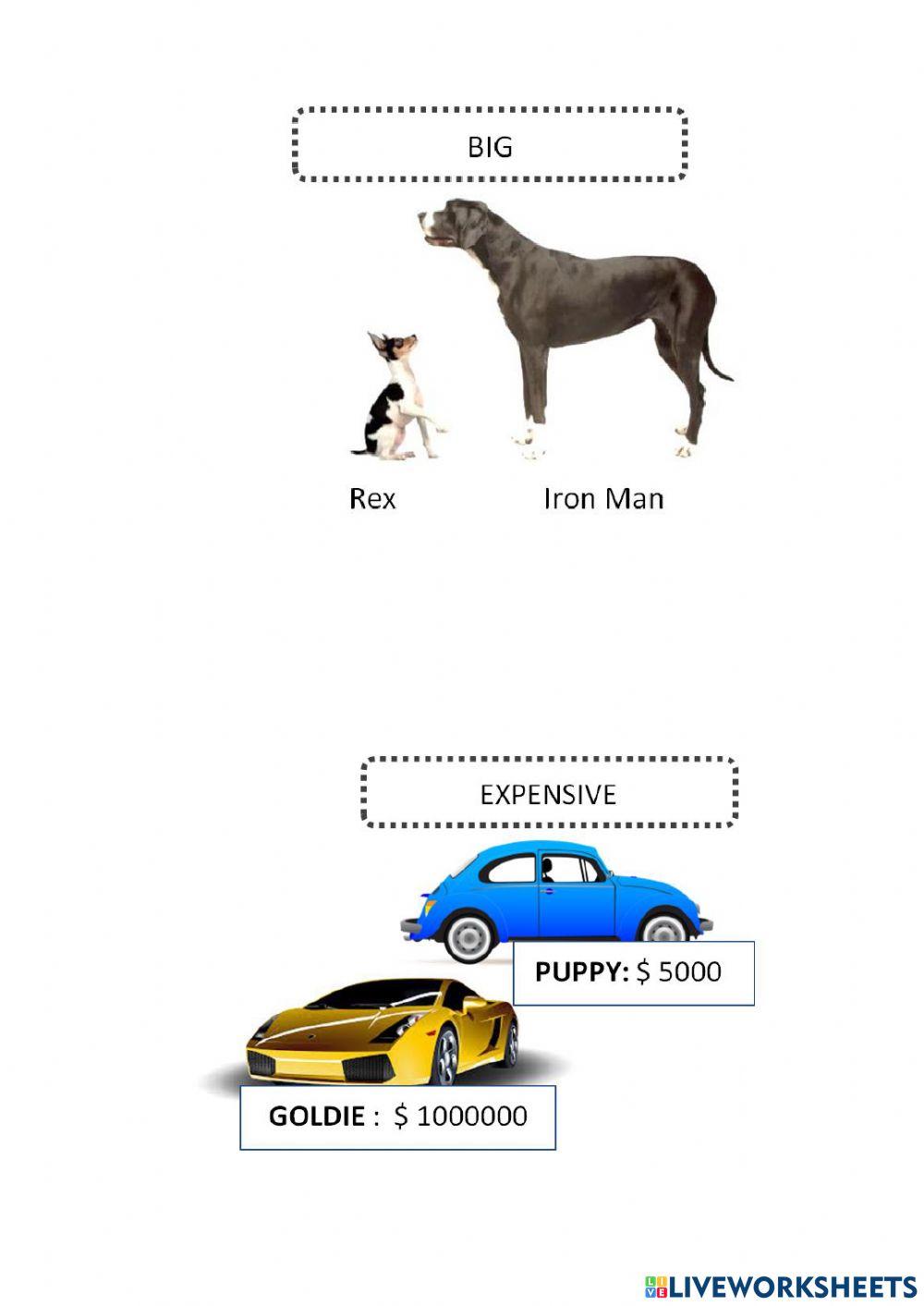 Comparatives and superlatives
