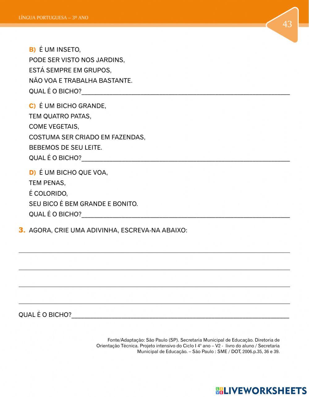 Leitura e interpretação