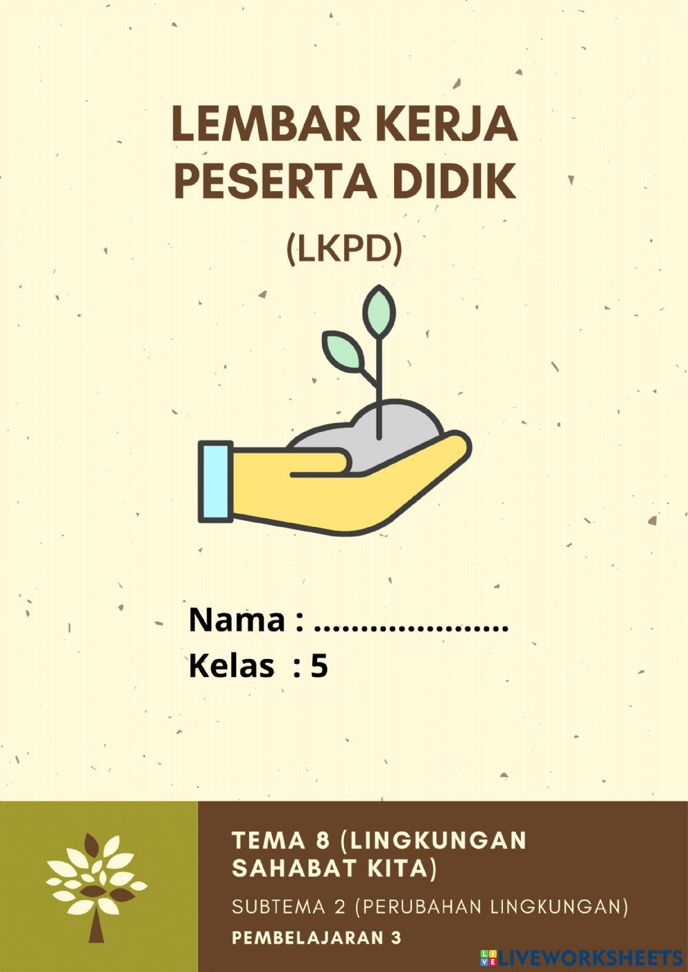 LKPD Tema 8 Subtema 2 Pembelajaran 3