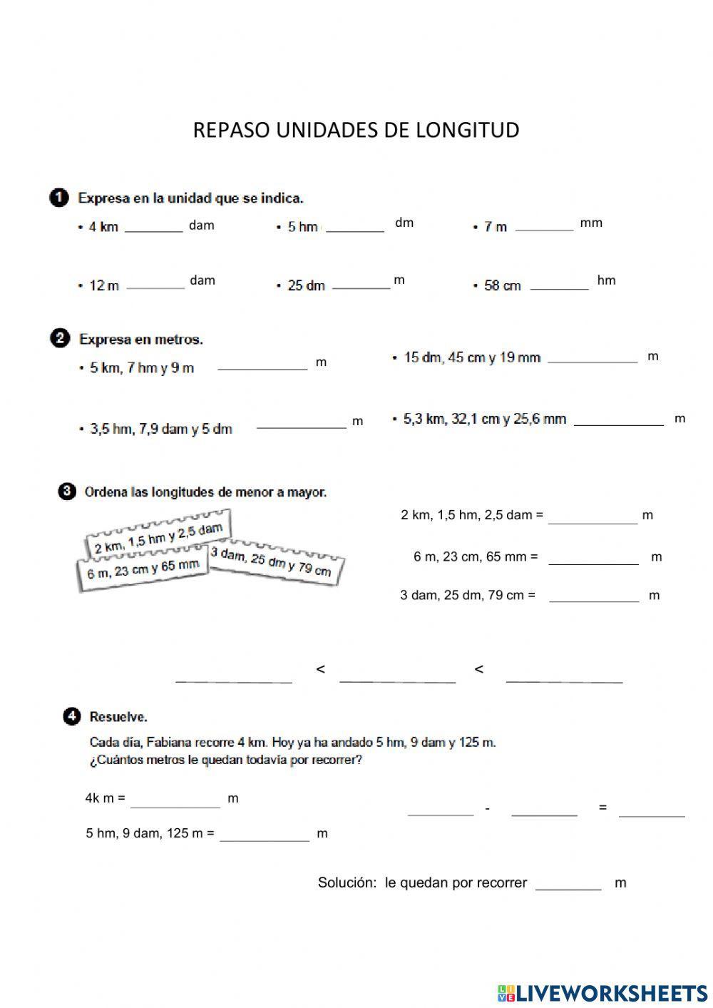 UNIDADES DE LONGITUD