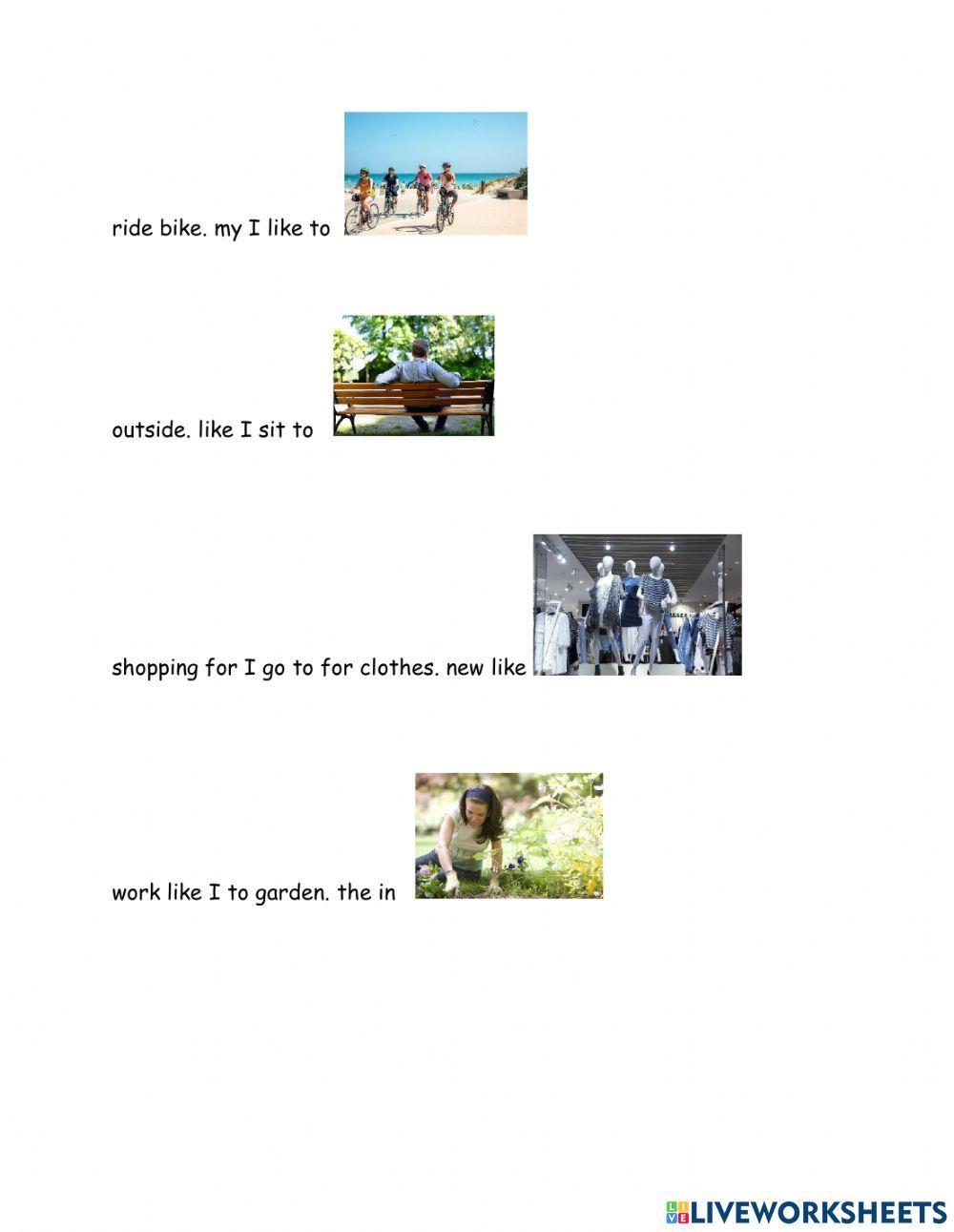 Spring: Scrambled sentences