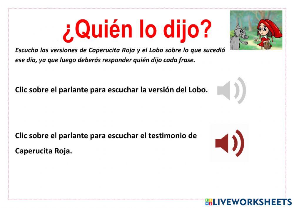 ¿Quién lo dijo?