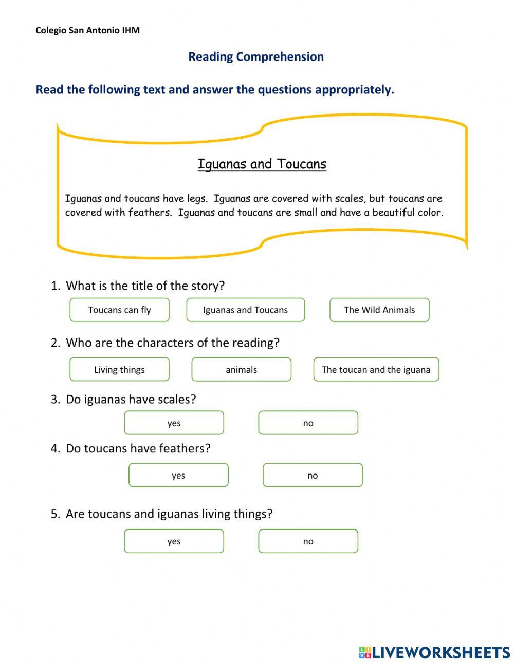 8.3 Reading Comprehension