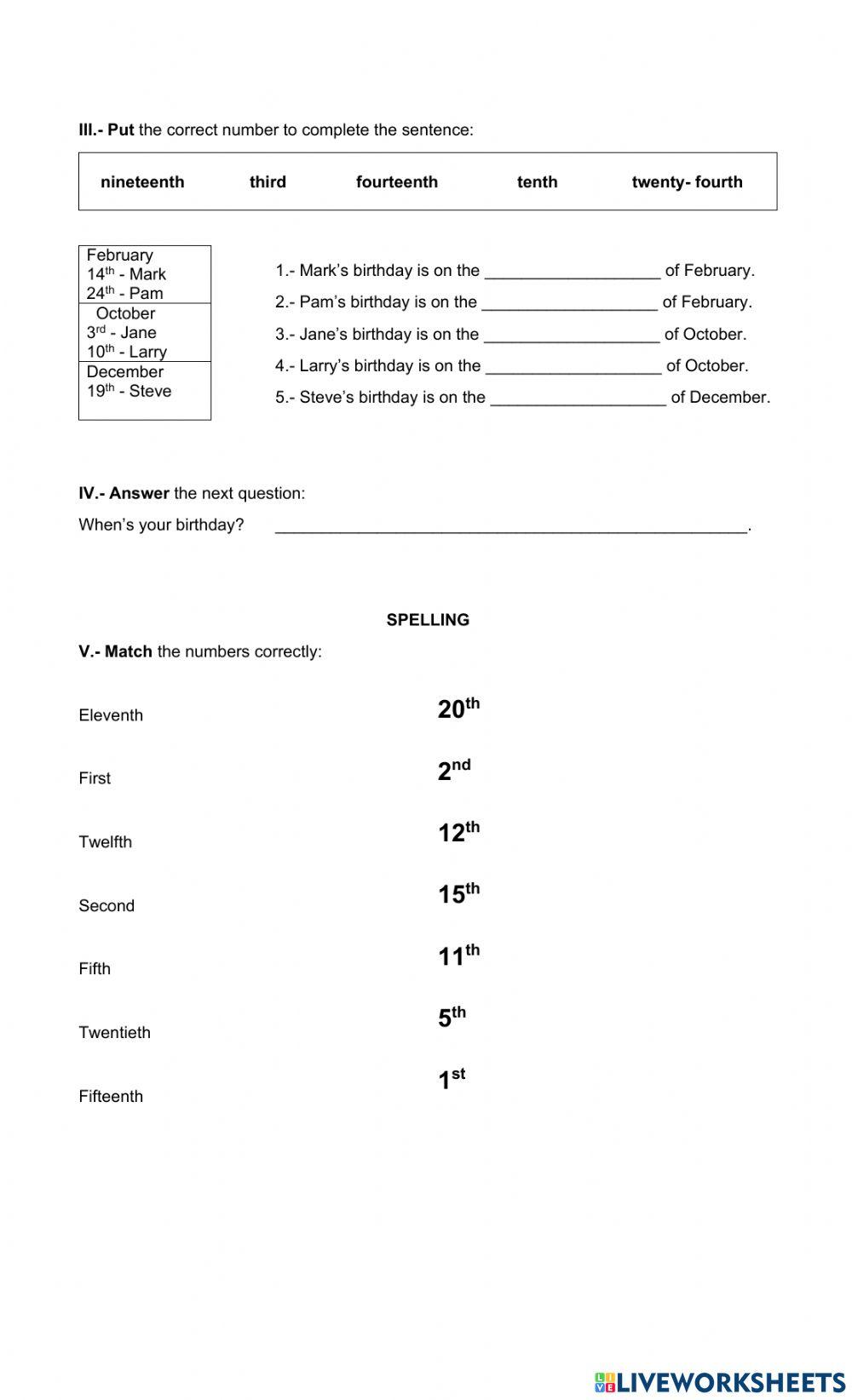 2nd Level April's Exam
