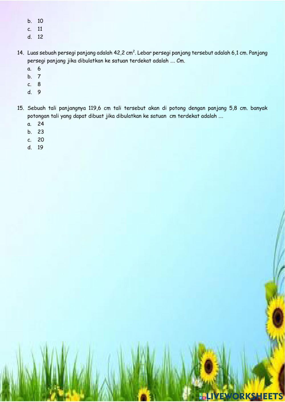 Matmatika pembulatan