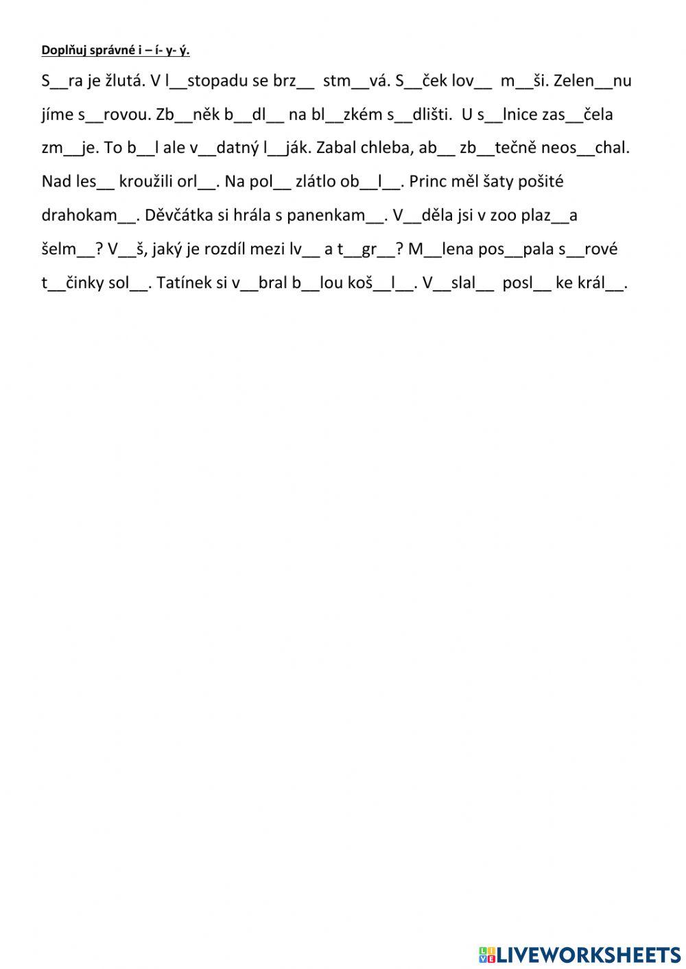 Vzory podstatných jmen ž, stř.