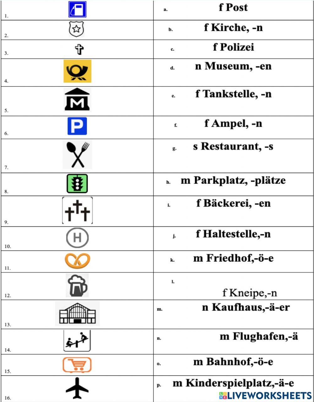 Was gibt es in einer Großstadt?
