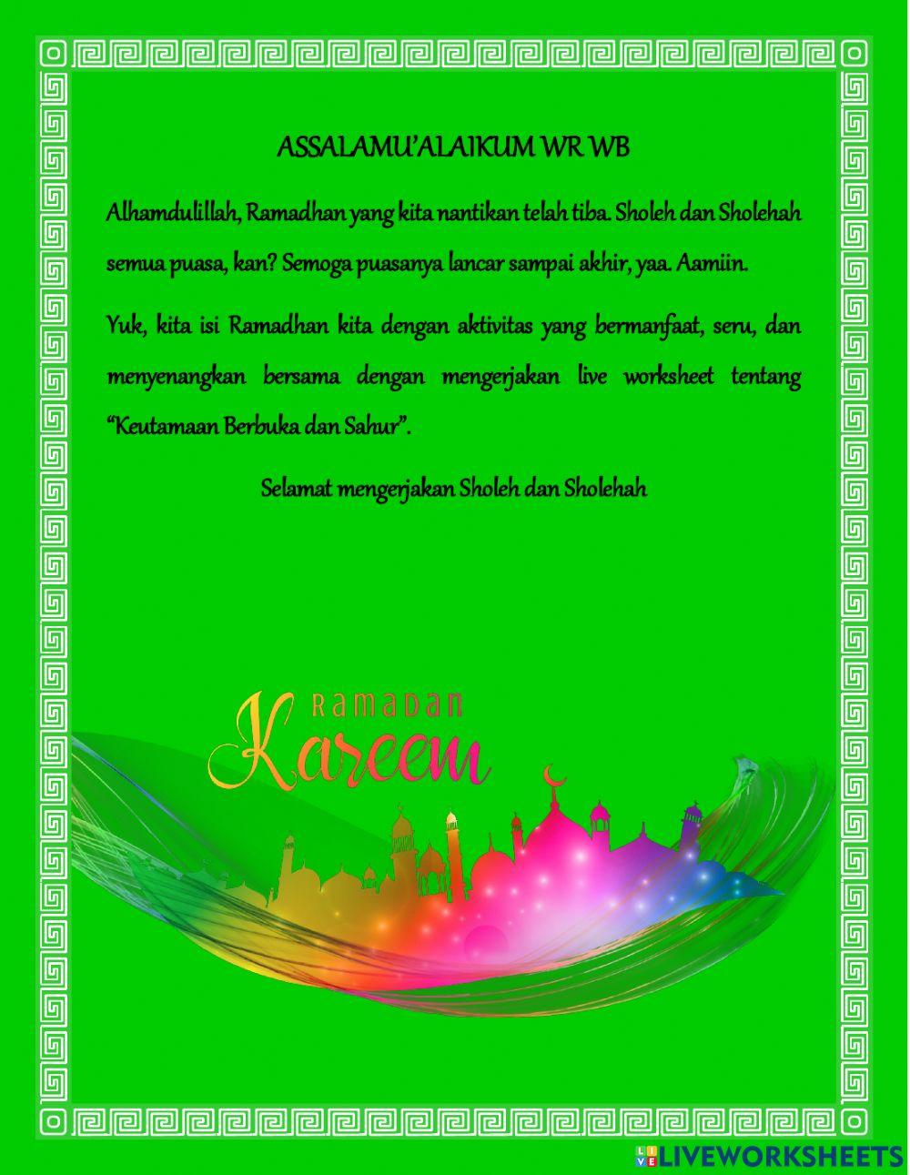 Worksheet Ramadhan2