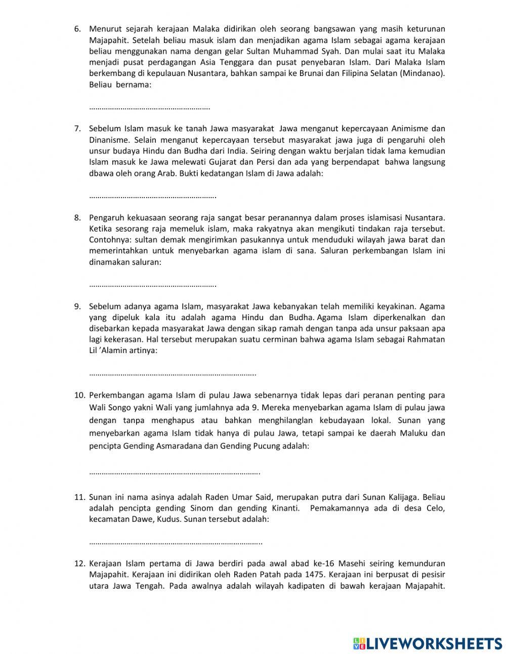 Masuknya islam di indonesia