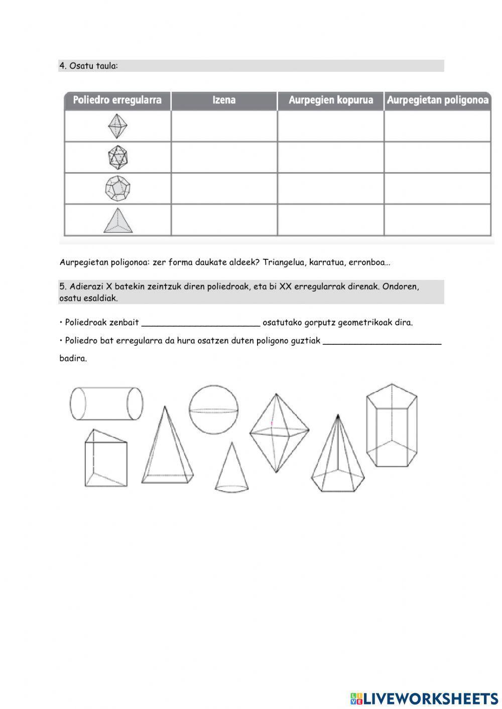 Gorputz geometrikoak