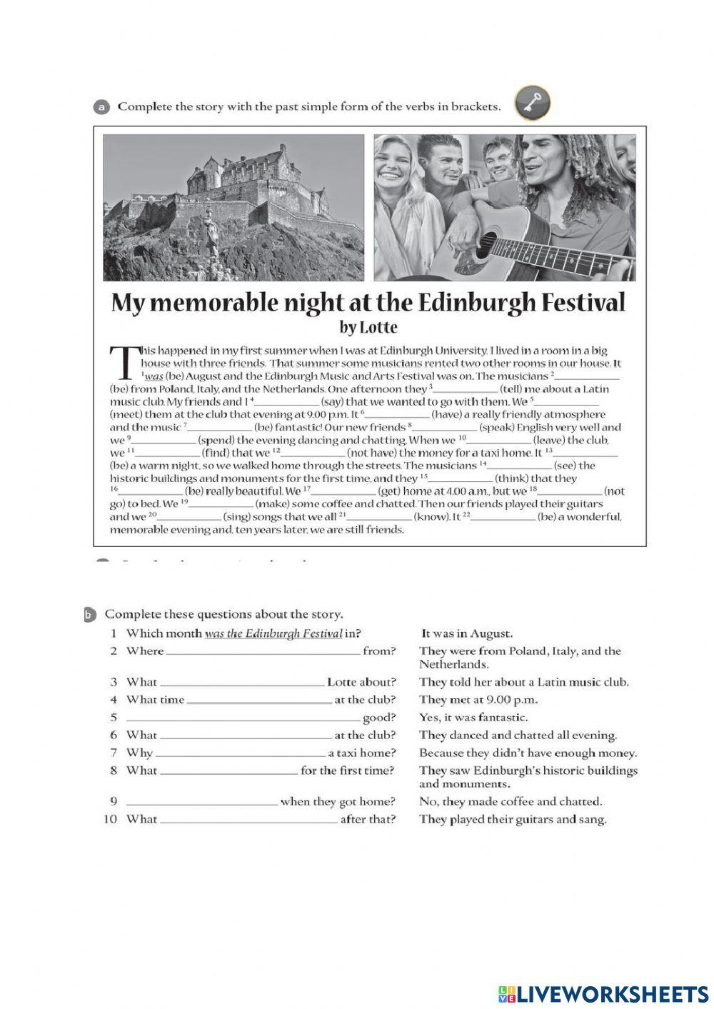 10ab. test simple past