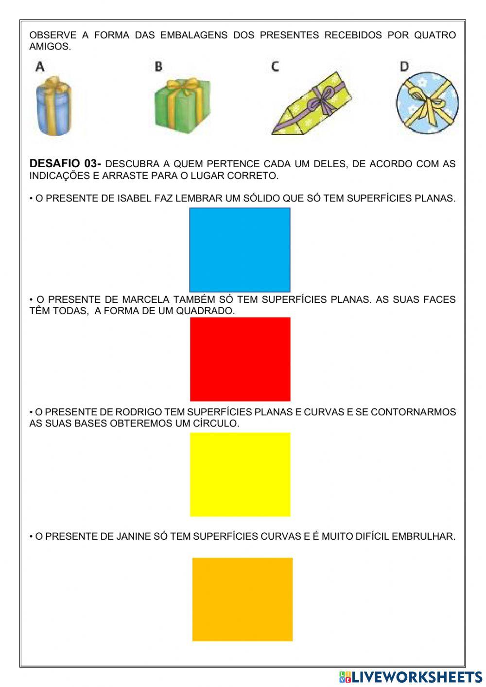Desafios de matemática 3º ano