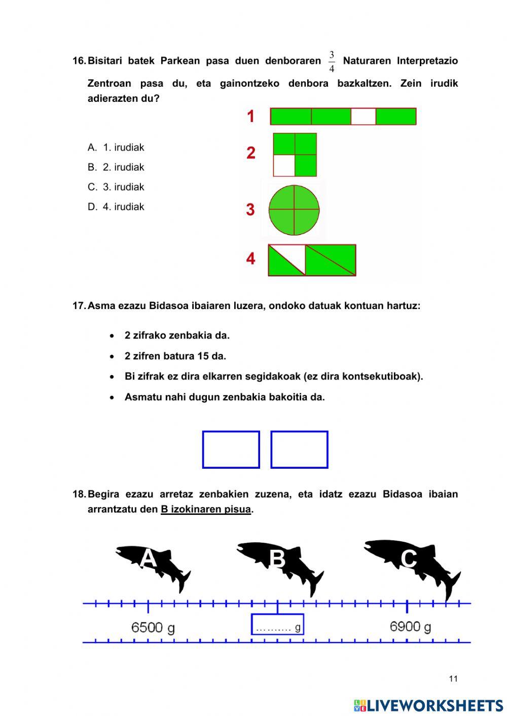 Matematika kanpo froga Nafarroa