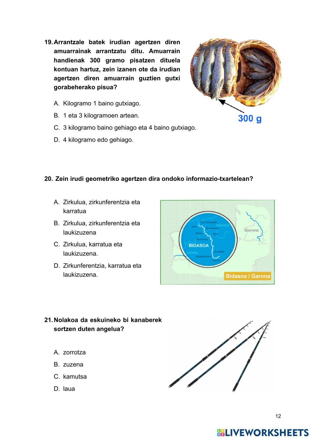 Matematika kanpo froga Nafarroa