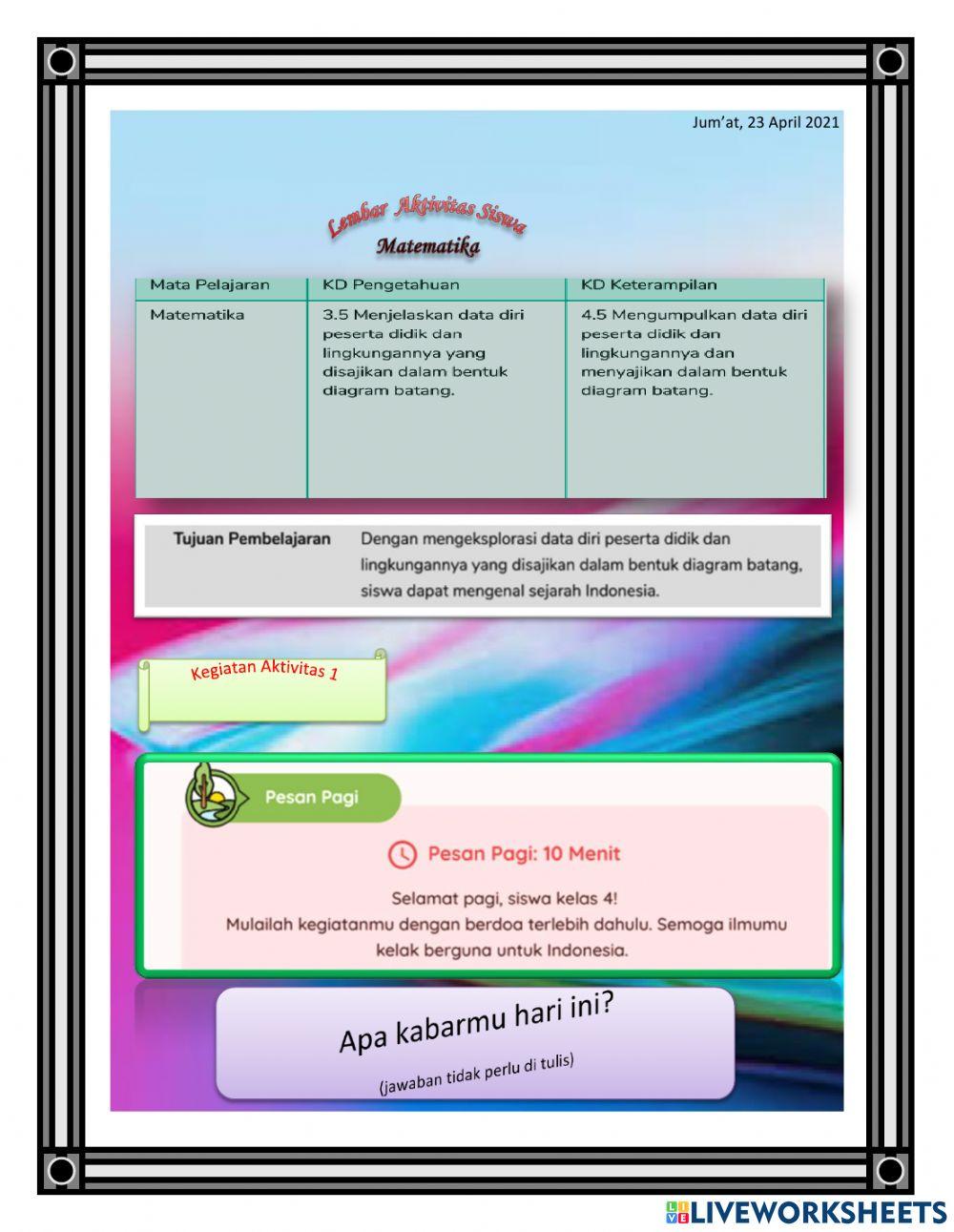 Lembar Aktivitas Siswa