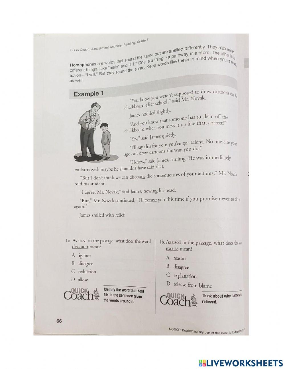 Chapter 2 PSSA Coach Practice 