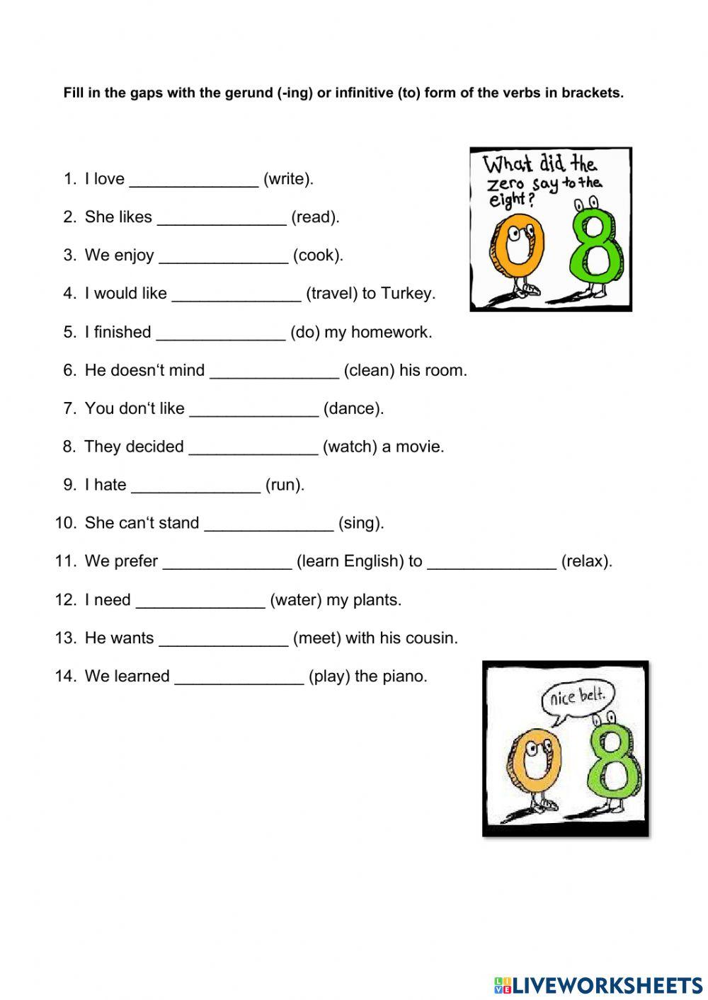 Gerund or infinitive