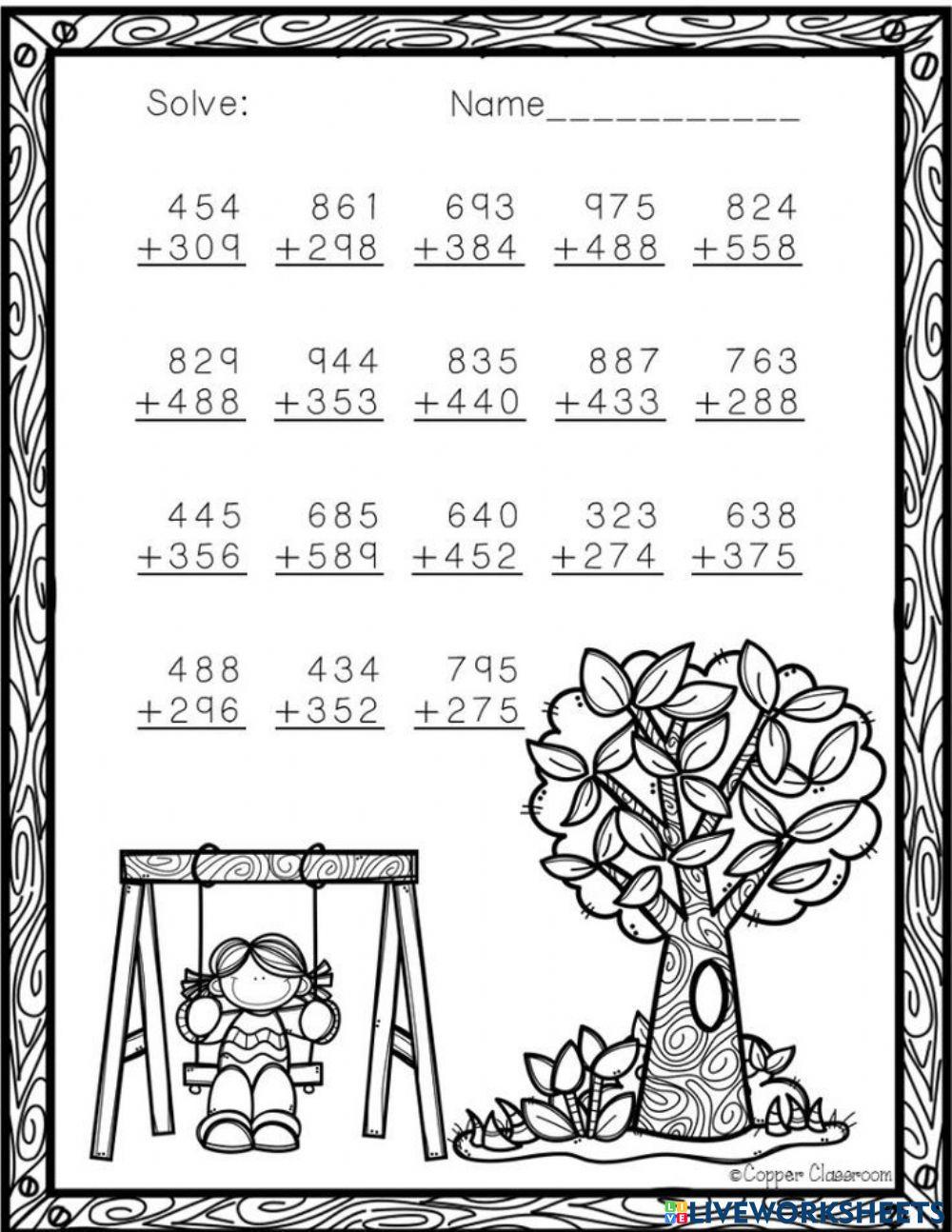 Dodawanie sposobem pisemnym