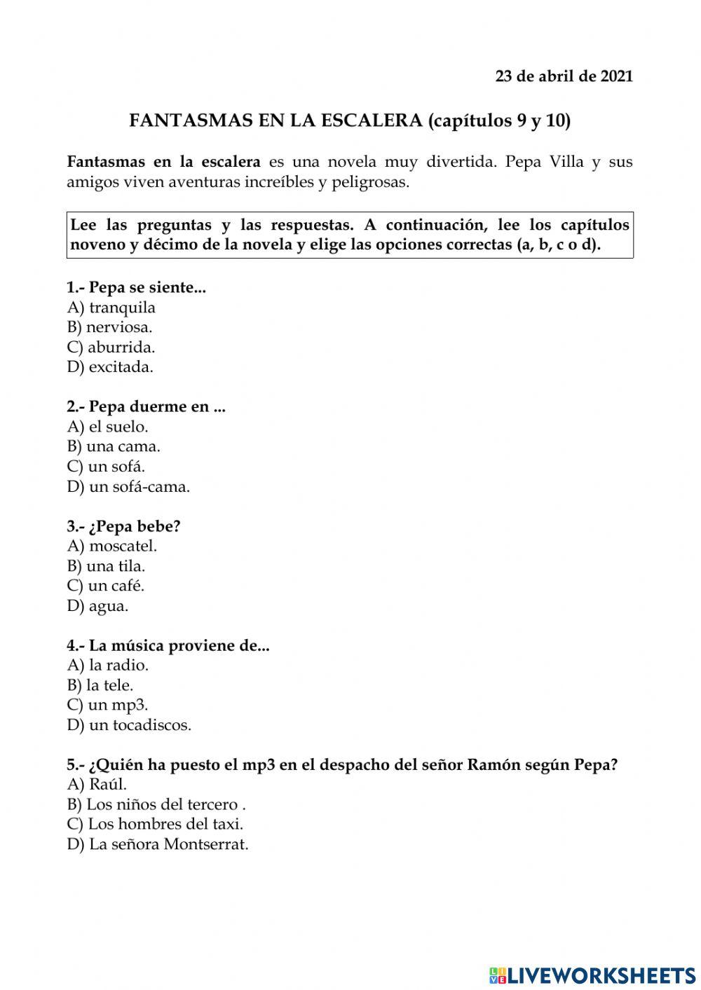 Fantasmas en la escalera Capítulo 9 y 10