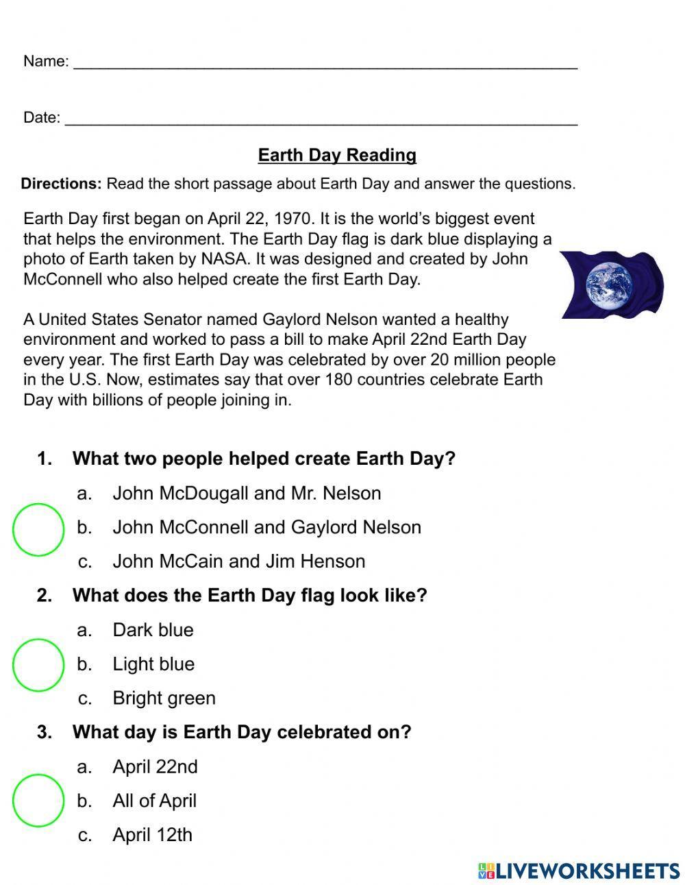 Earth Day reading
