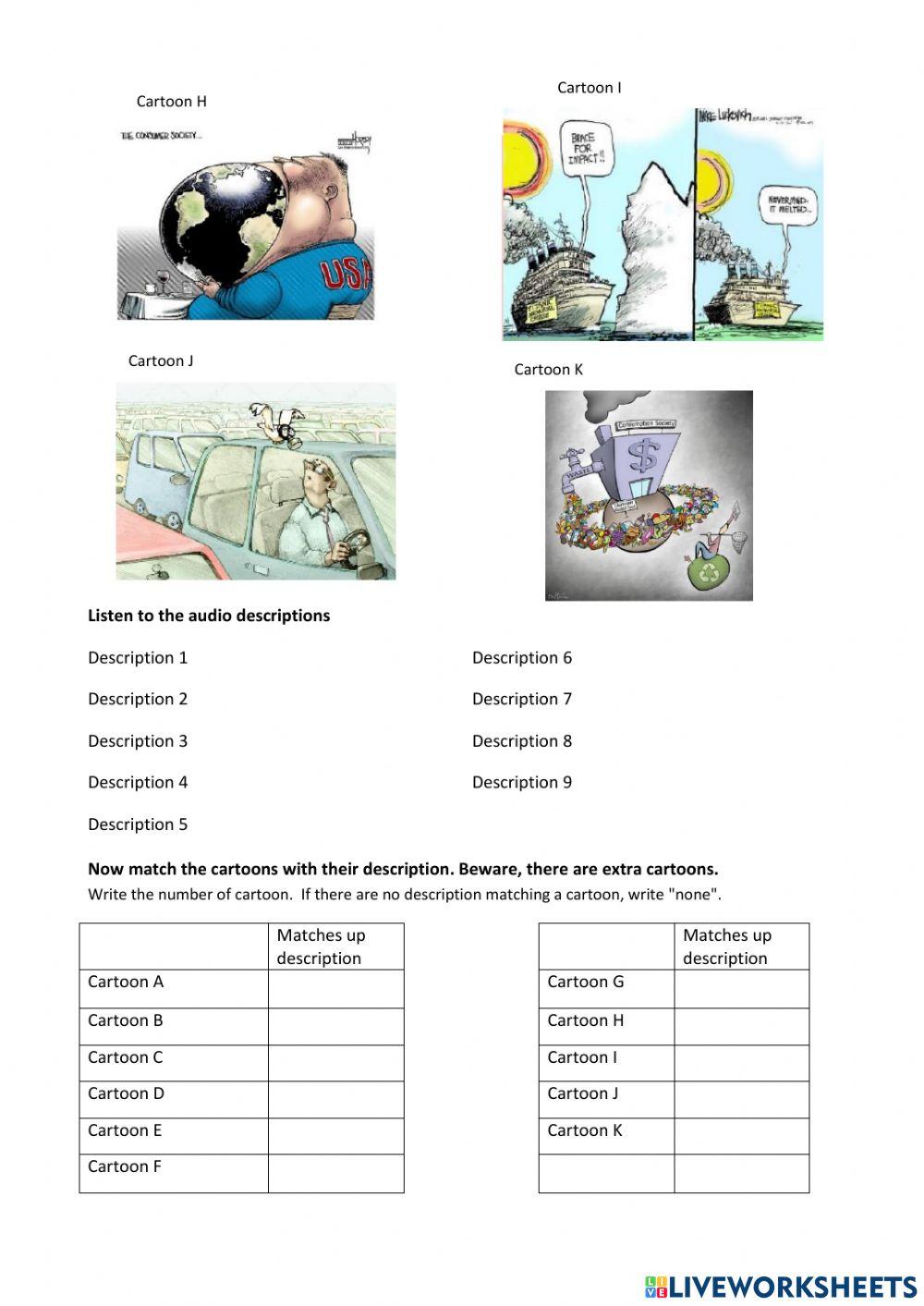 Environmental cartoons