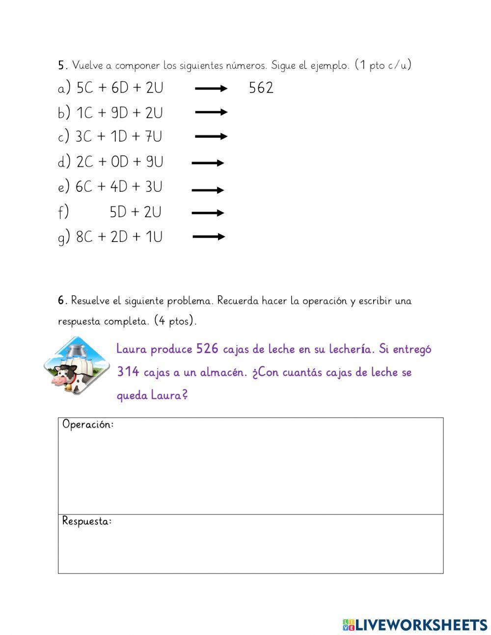 Adiciones y sustracciones