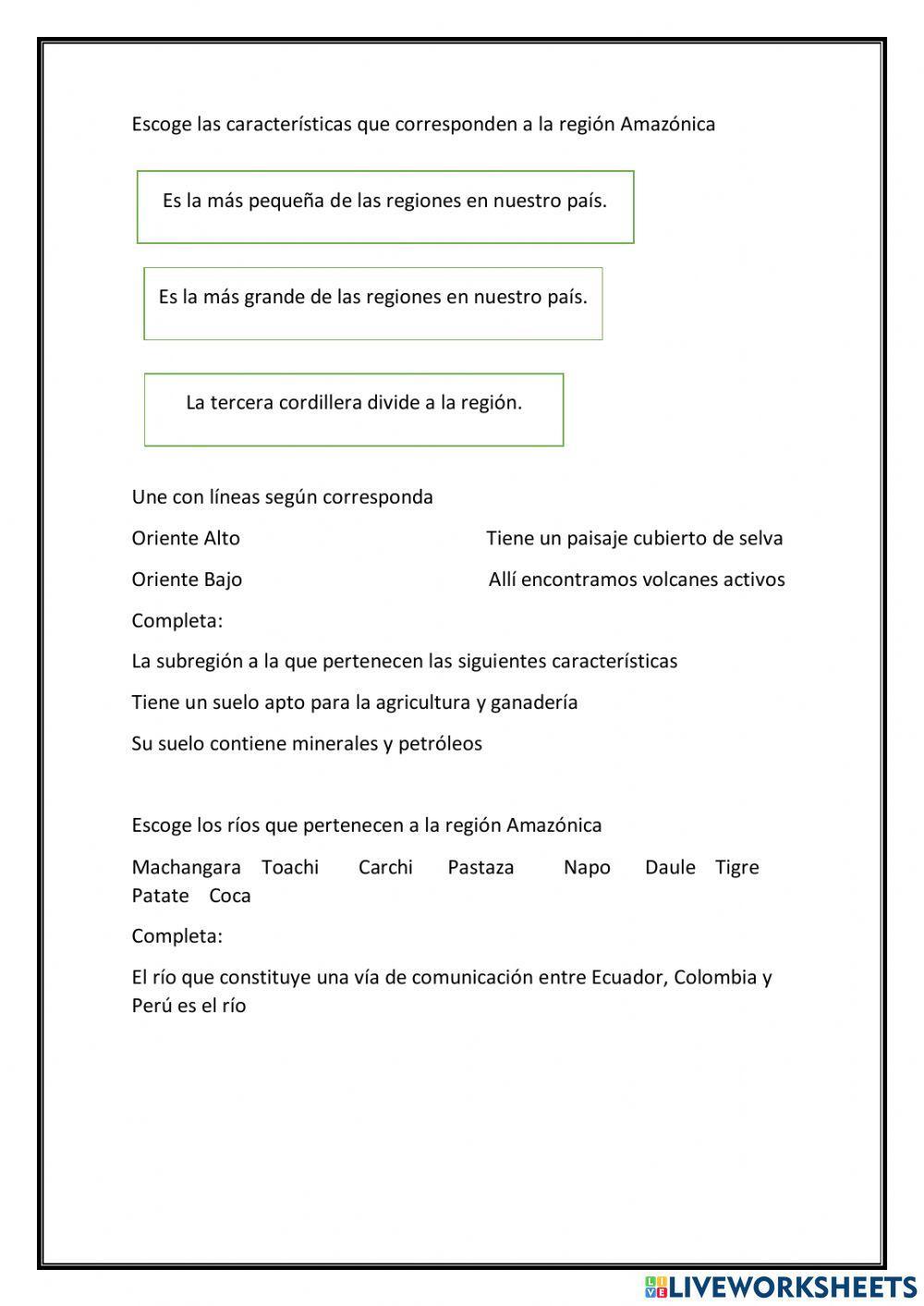 Relieve hidrografía amazonía