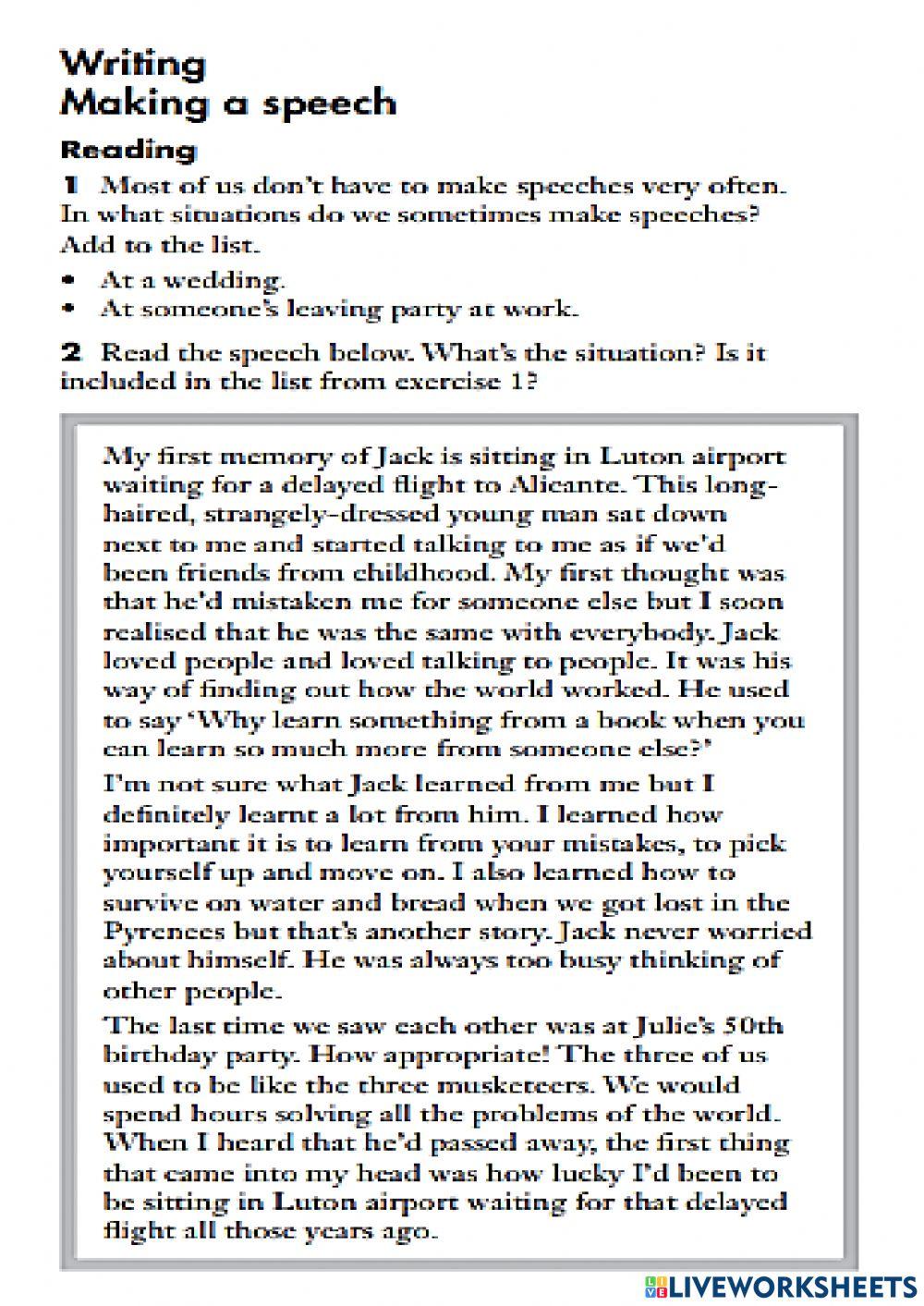 Saying goodbye to someone