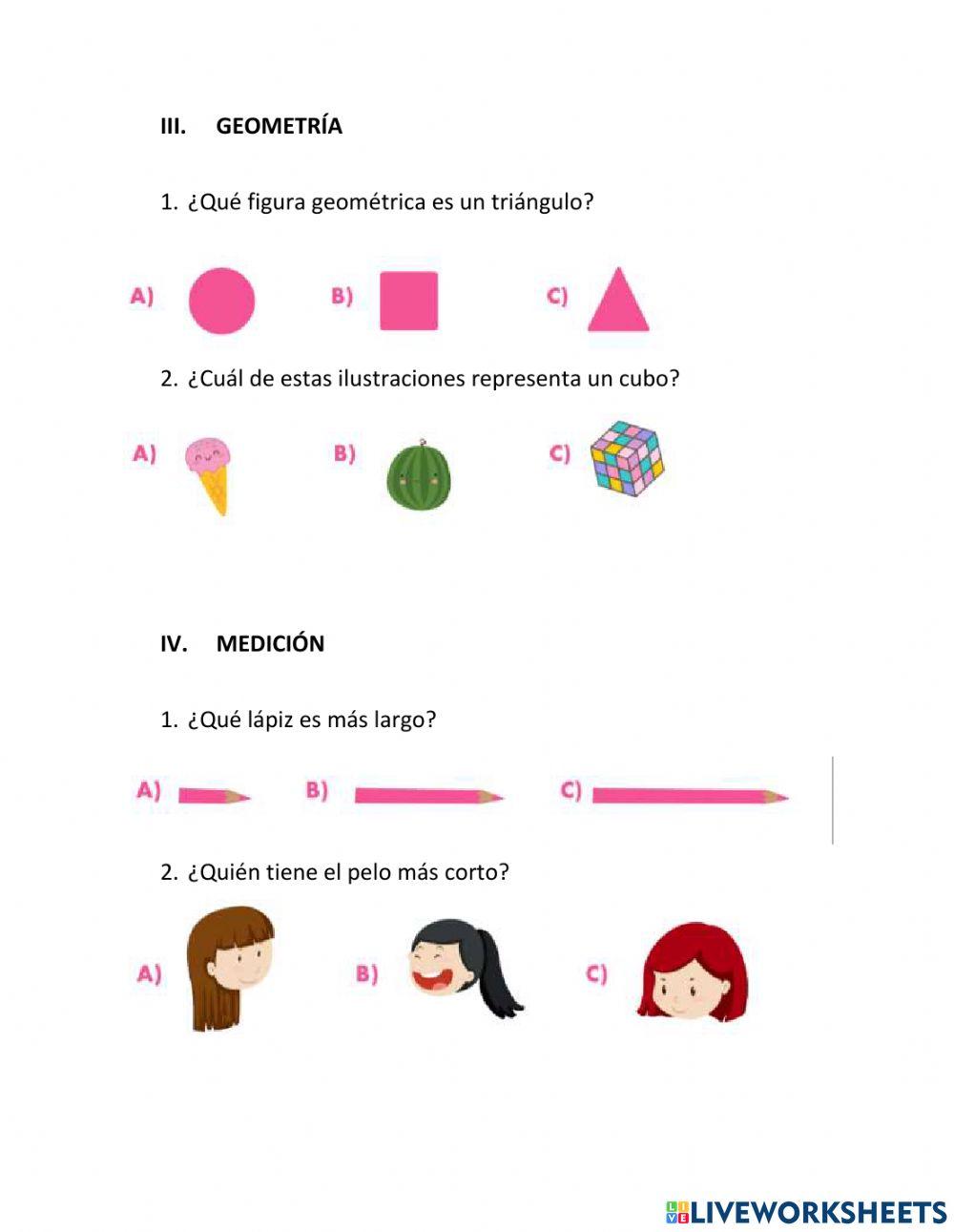 Evaluación diagnostica matemáticas