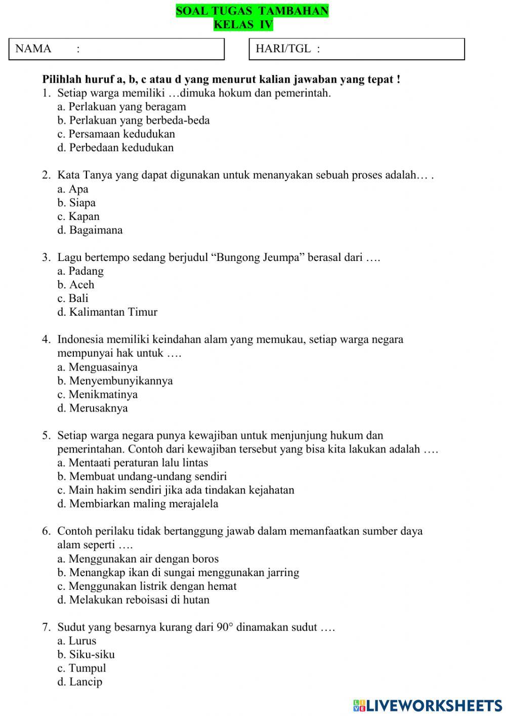 Jumat, 23 April 2021