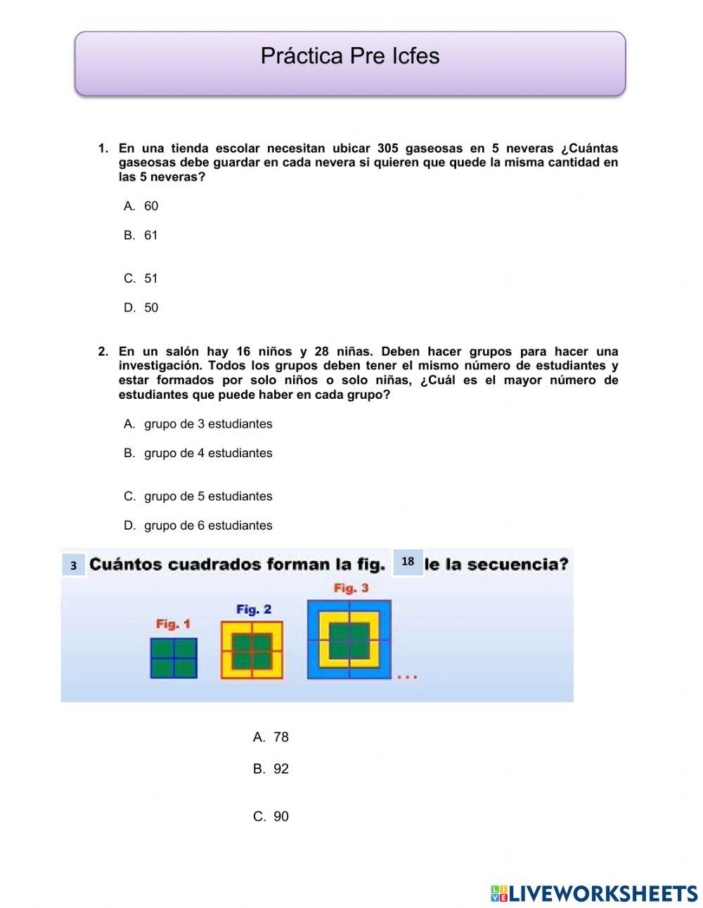 Taller de matemáticas