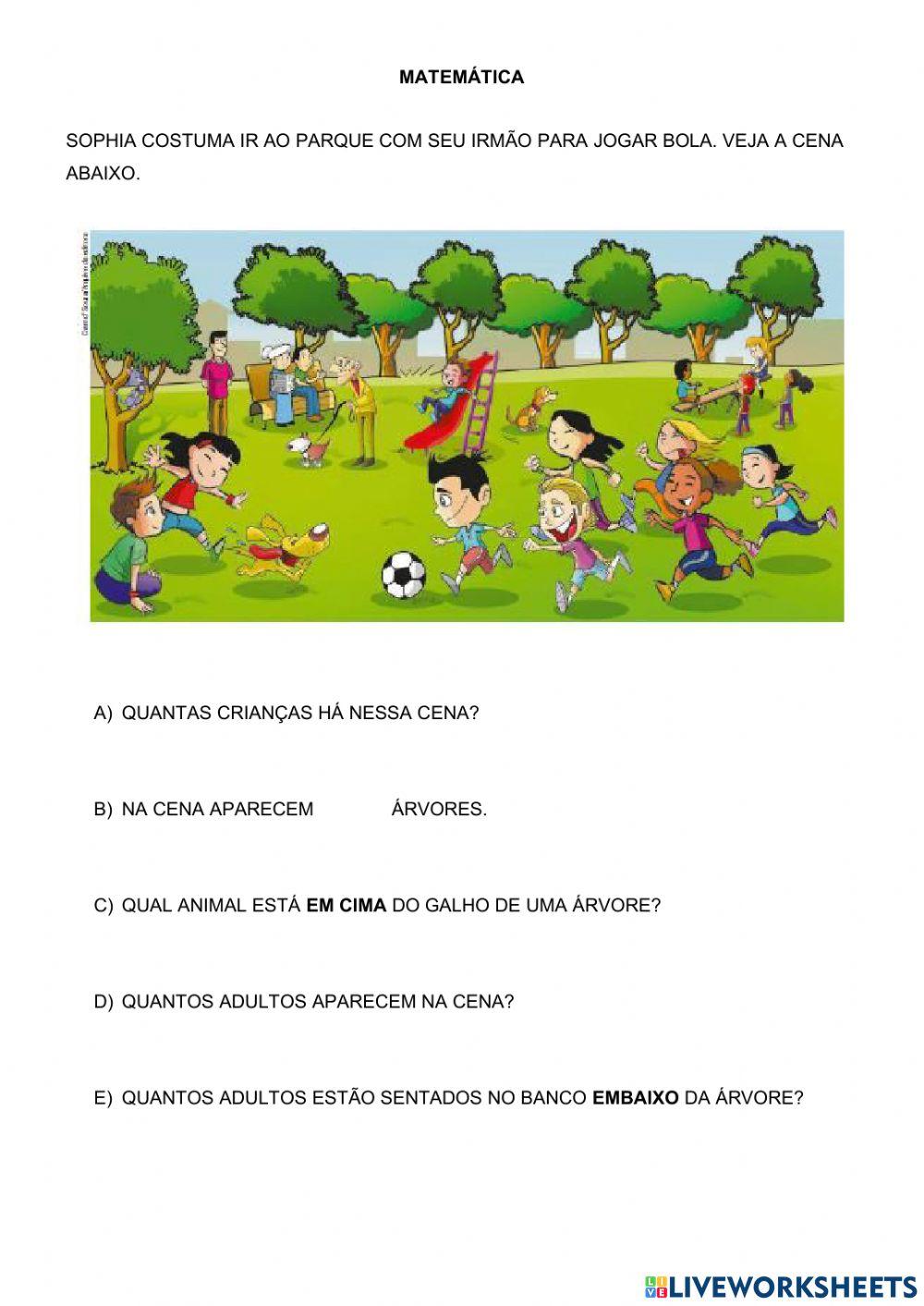 Lingua portuguesa e matemática