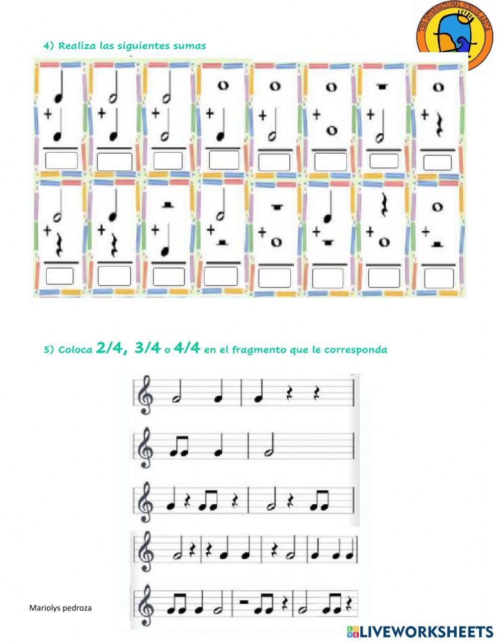 Elementos del pentagrama, llaves y notas musicales
