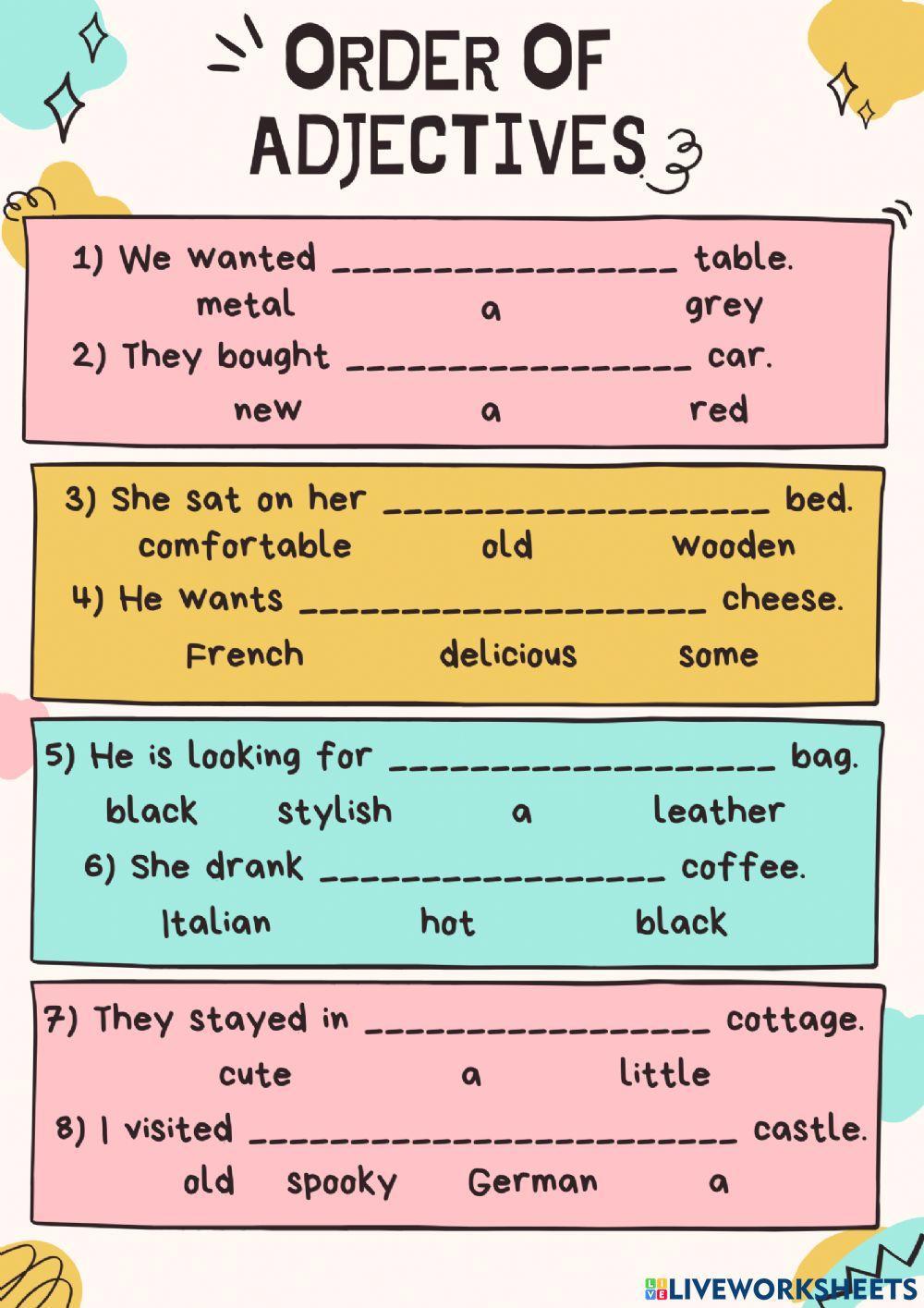 937421 Order of Adjectives Florencia Agustina