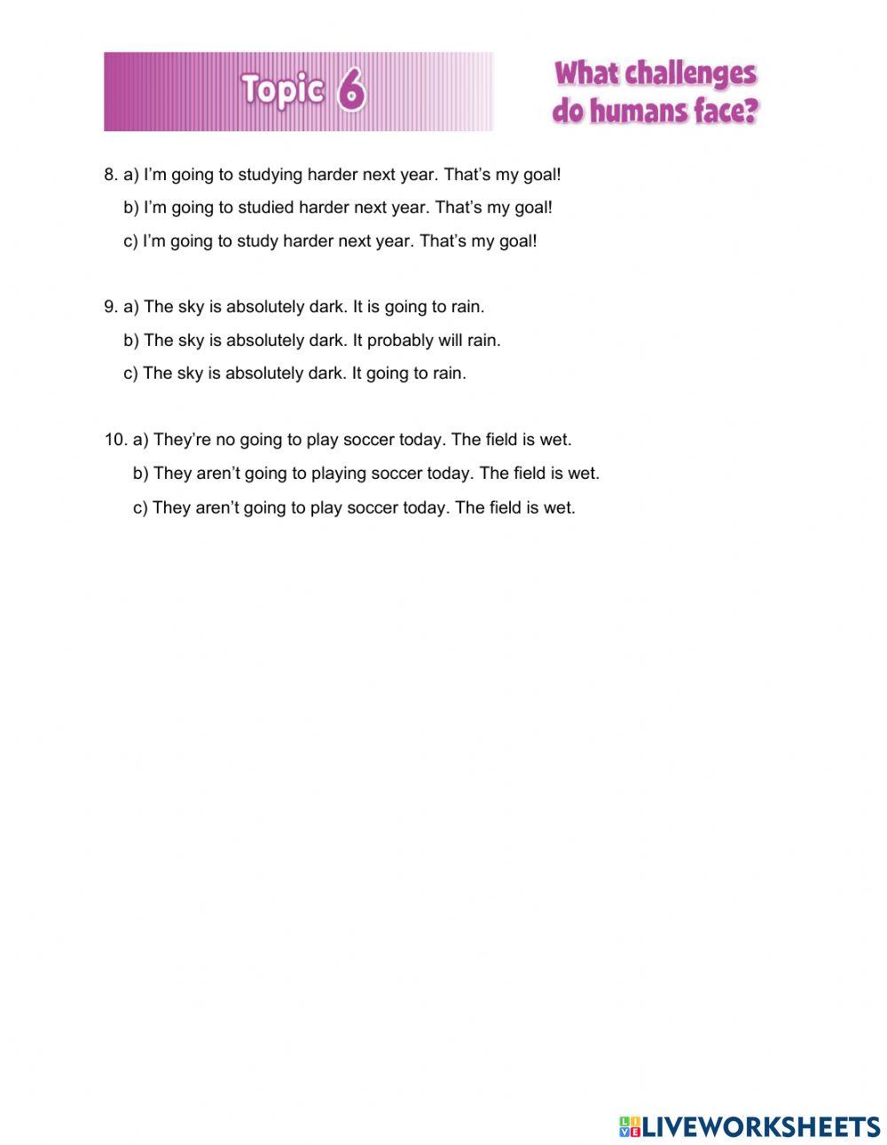 Worksheet 3