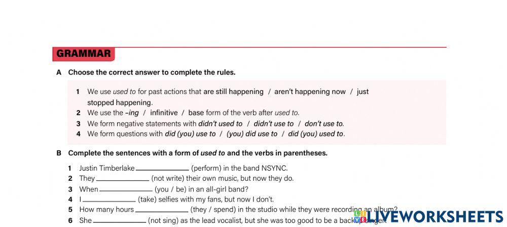 Listening exercises unit 3
