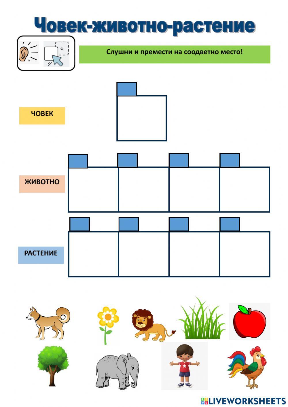 Човек-животно-растение