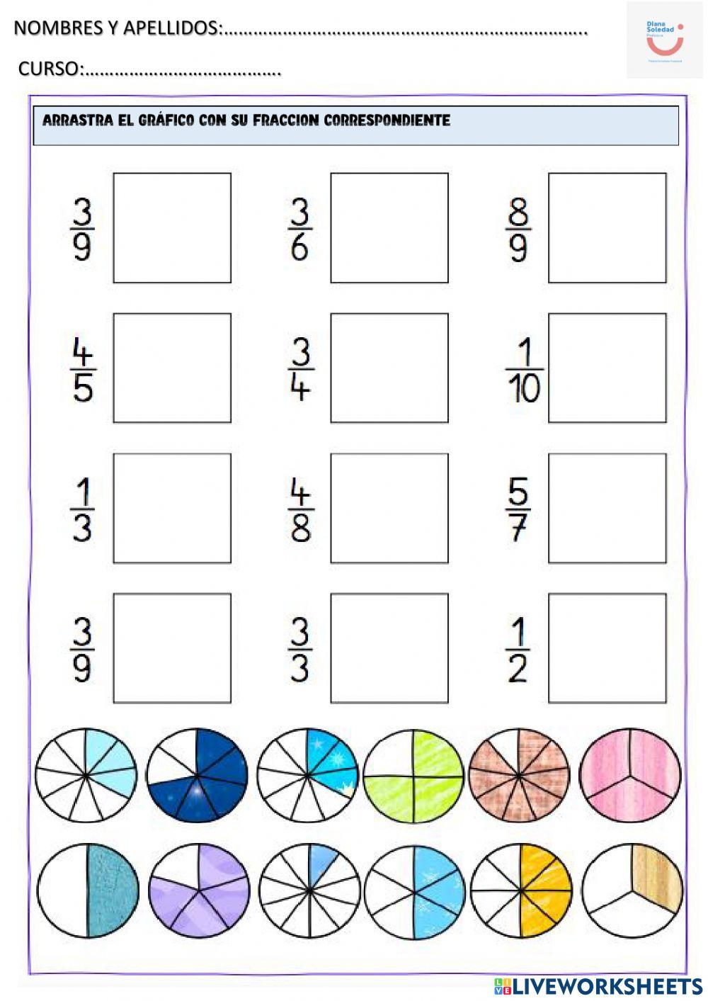 Práctica de fracciones