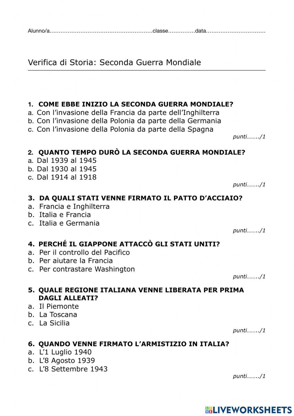 Seconda Guerra Mondiale