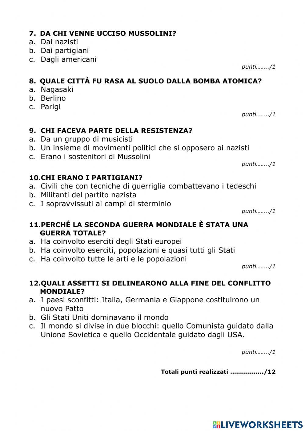 Seconda Guerra Mondiale