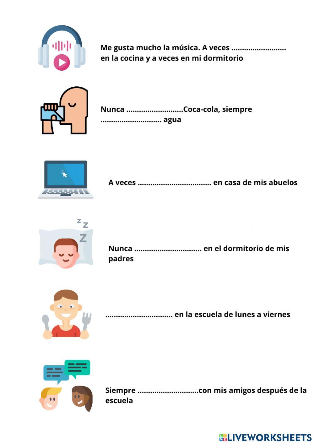 Y6 Verbos - Presente