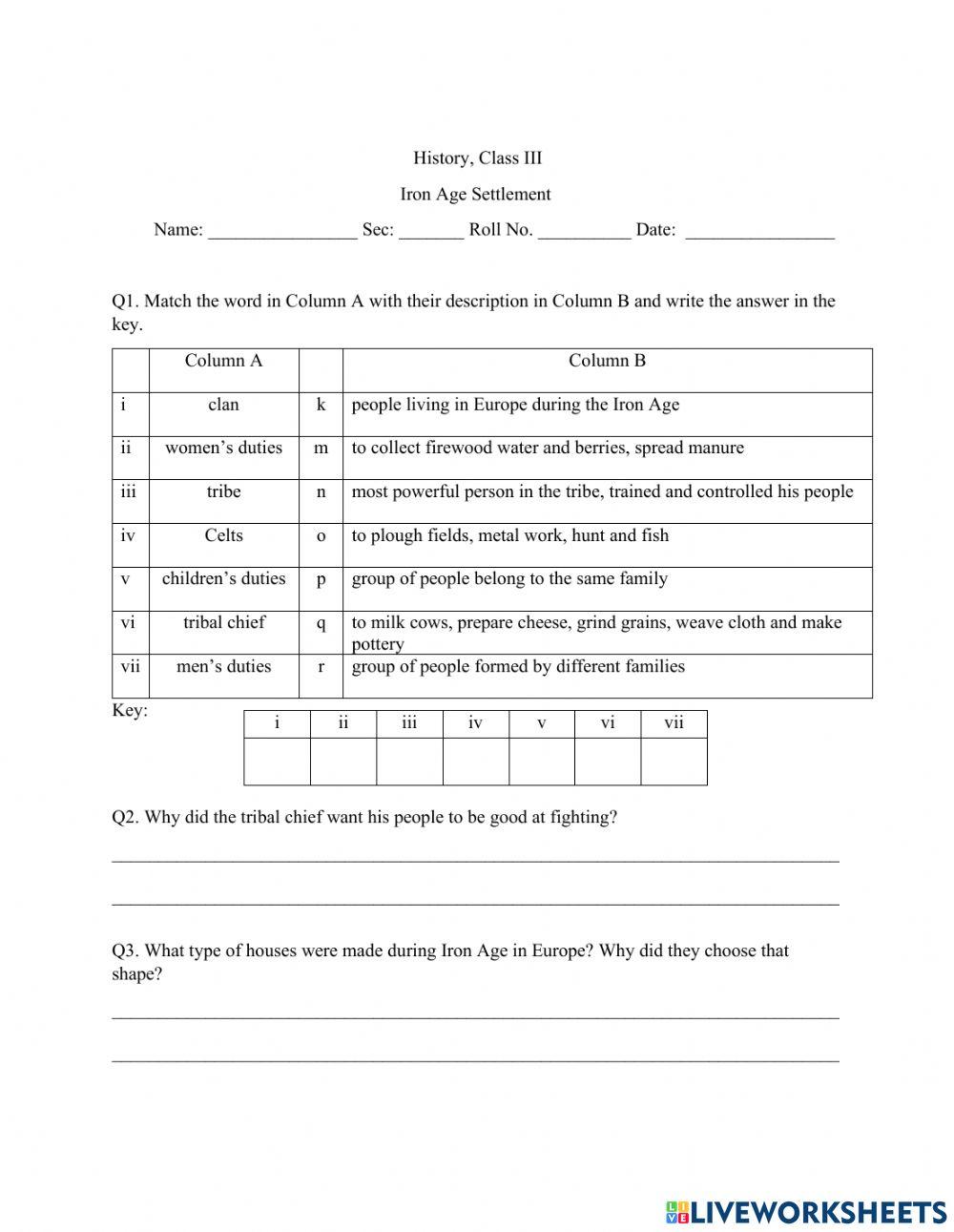 Iron Age Settlements