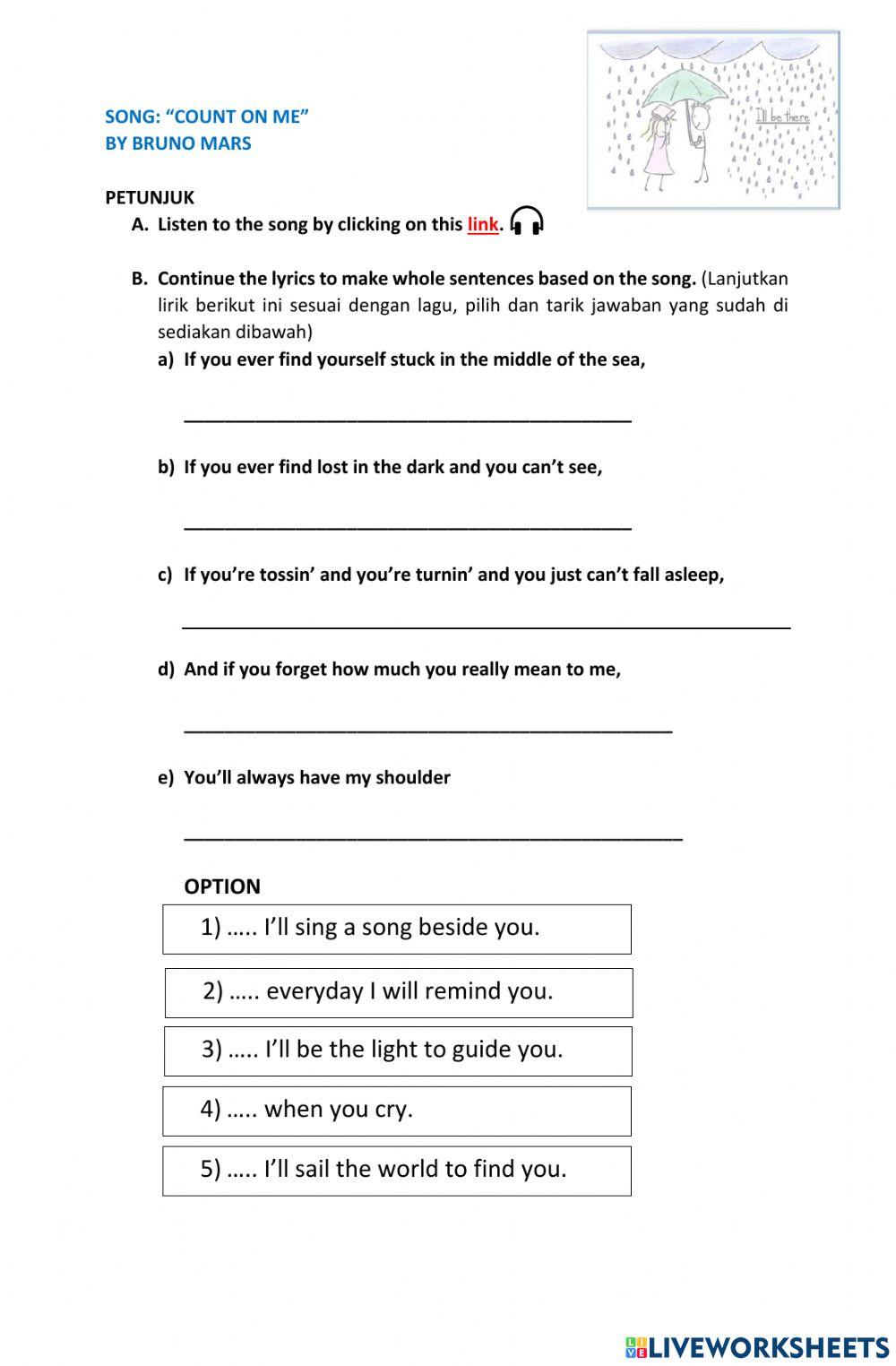 Interpreting song Bruno Mars