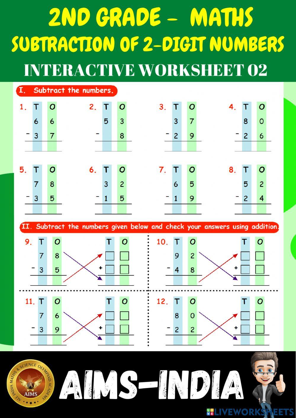 2nd-maths-ps02-subtraction of 2-digit numbers